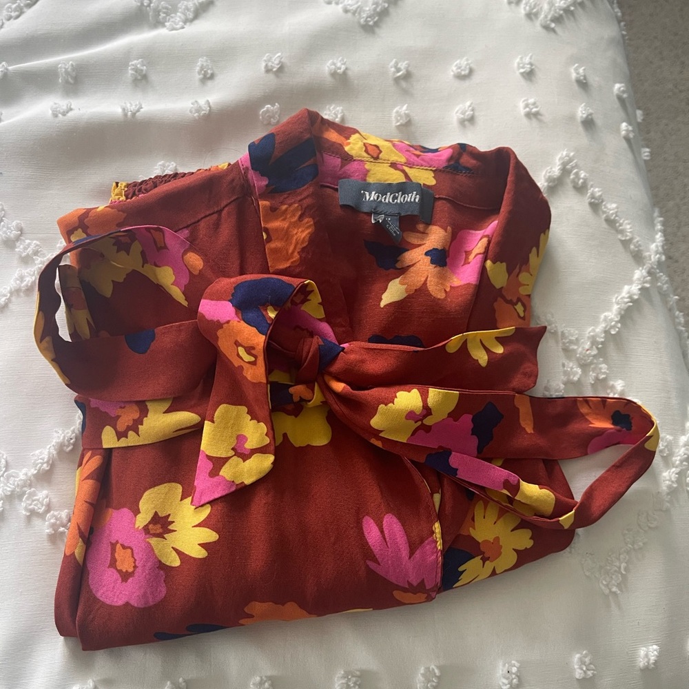 ModCloth Floral Button-Up Romper - Picture 5 of 5
